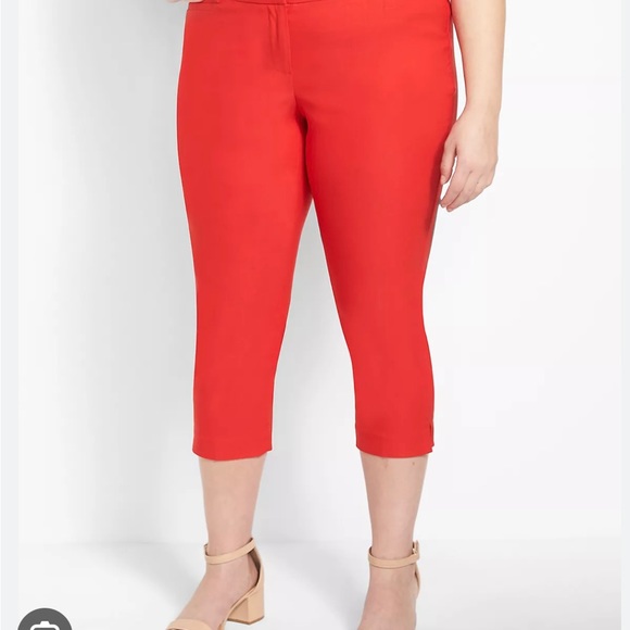 Lane Bryant Red Capri pants- 20W- New w/o Tags- Never worn! - Picture 2 of 5